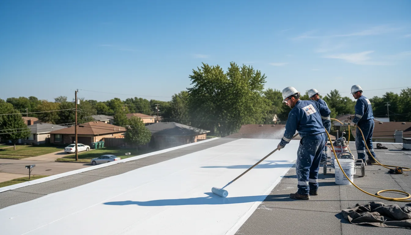 Commercial roof coating in Hinton, VA near me
